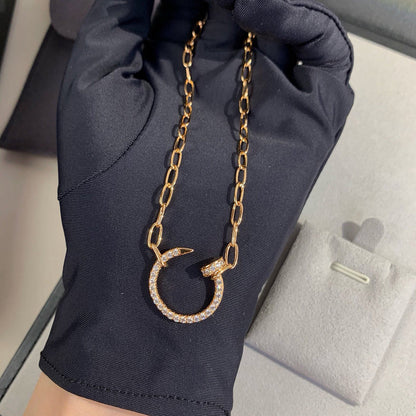 [LOXURA]JUSTE NECKLACE FULL DIAMONDS