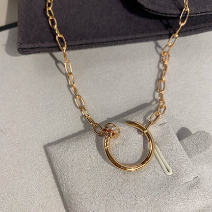 [LOXURA]JUSTE NECKLACE FULL DIAMONDS