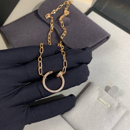 [LOXURA]JUSTE NECKLACE FULL DIAMONDS
