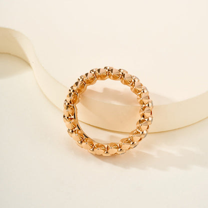 [LOXURA]CLASH 6.8MM DIAMOND MEDIUM RING