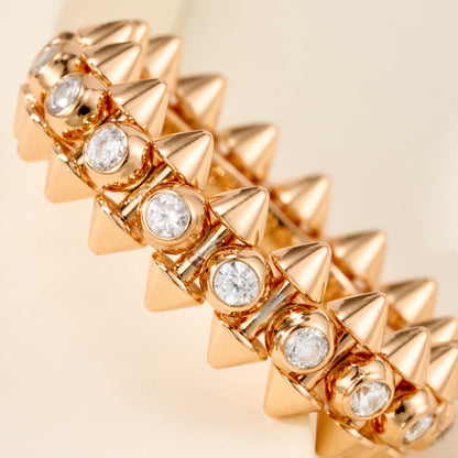 [LOXURA]CLASH 6.8MM DIAMOND MEDIUM RING