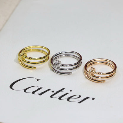 [LOXURA]JUSTE RING 4.8MM HALF DIAMOND