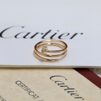 [LOXURA]JUSTE RING 4.8MM HALF DIAMOND