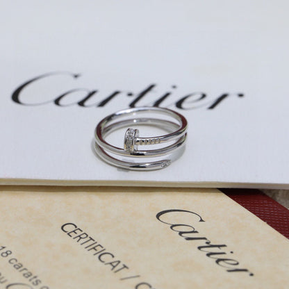[LOXURA]JUSTE RING 4.8MM HALF DIAMOND