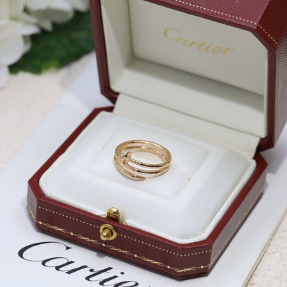 [LOXURA]JUSTE RING 4.8MM HALF DIAMOND