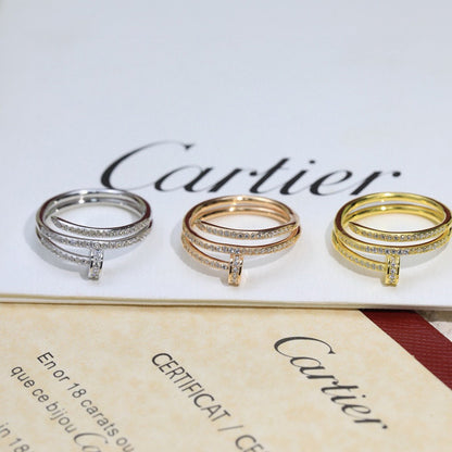 [LOXURA]JUSTE RING 4.8MM FULL DIAMOND