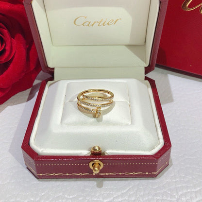 [LOXURA]JUSTE RING 4.8MM FULL DIAMOND