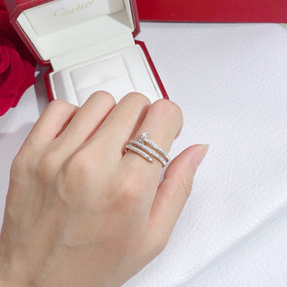 [LOXURA]JUSTE RING 4.8MM FULL DIAMOND