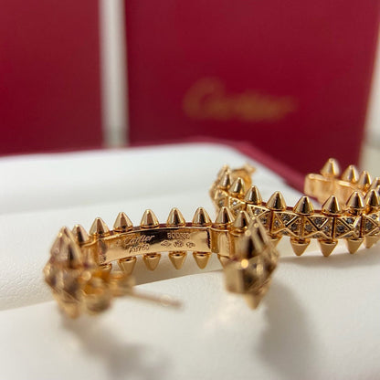 [LOXURA]CLASH 6.4MM FULL DIAMOND SMALL EARRINGS