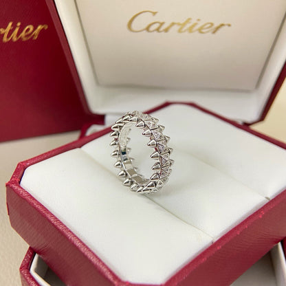 [LOXURA]CLASH 6.4MM SMALL FULL DIAMOND RING