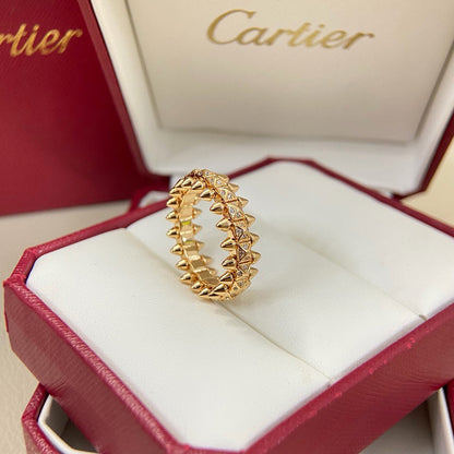 [LOXURA]CLASH 6.4MM SMALL FULL DIAMOND RING