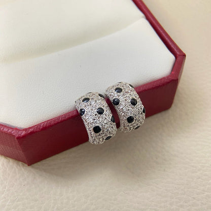 [LOXURA]PANTHERE MINI FULL DIAMOND EARRINGS