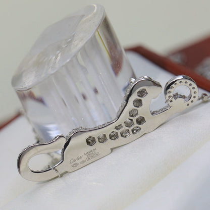 [LOXURA]PANTHERE PAVED DIAMOND NECKLACE