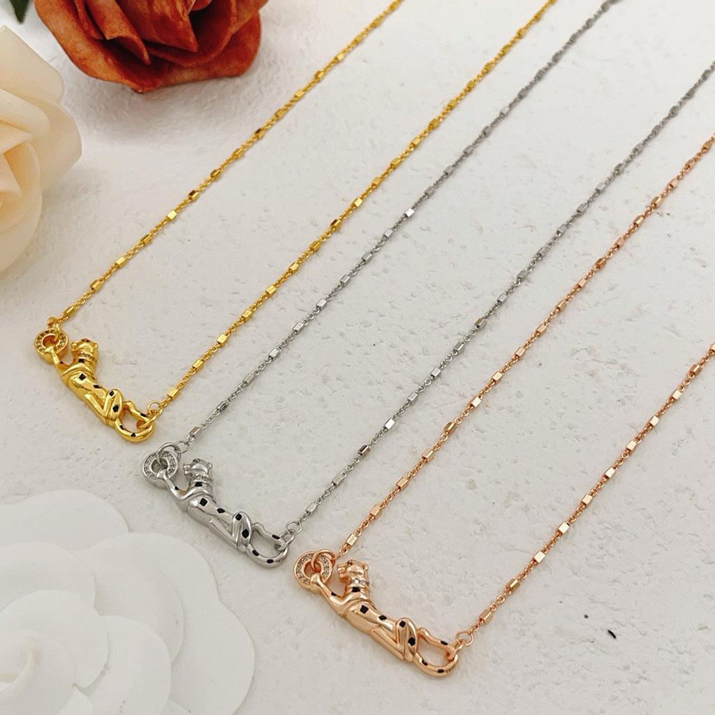 [LOXURA]PANTHERE FULL DIAMOND NECKLACE