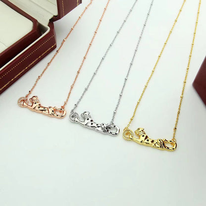 [LOXURA]PANTHERE FULL DIAMOND NECKLACE