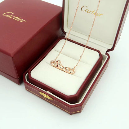 [LOXURA]PANTHERE FULL DIAMOND NECKLACE
