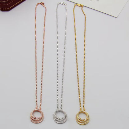 [LOXURA]ETINCELLE  FULL DIAMOND NECKLACE