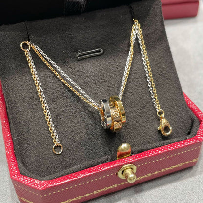 [LOXURA]LOVE 6 DIAMOND PENDANT NECKLACE