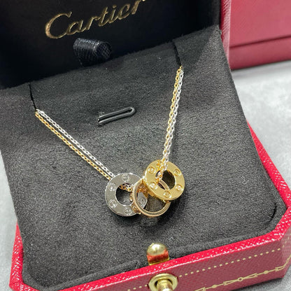 [LOXURA]LOVE 6 DIAMOND PENDANT NECKLACE