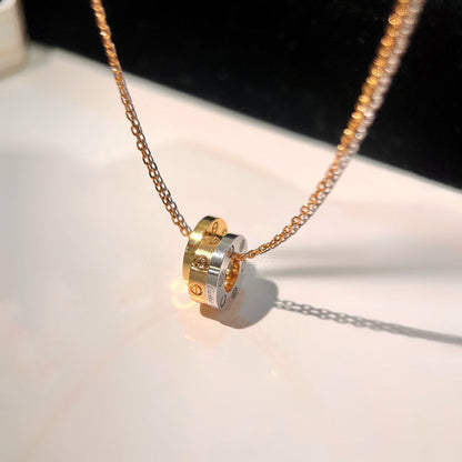 [LOXURA]LOVE 6 DIAMOND PENDANT NECKLACE