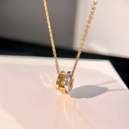 [LOXURA]LOVE 6 DIAMOND PENDANT NECKLACE