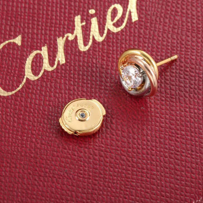 [LOXURA]TRINITY STUD DIAMOND EARRINGS