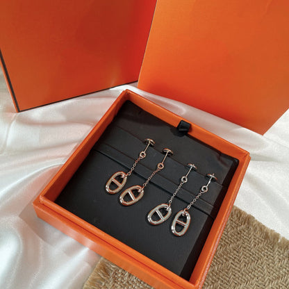 [LOXURA]CHAINE TASSEL EARRINGS