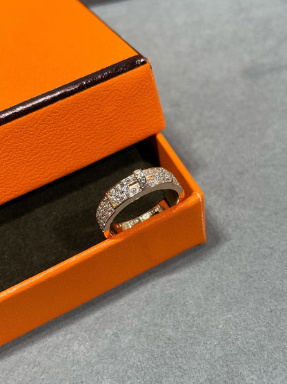 [LOXURA]KELLY PINK GOLD DIAMOND RING