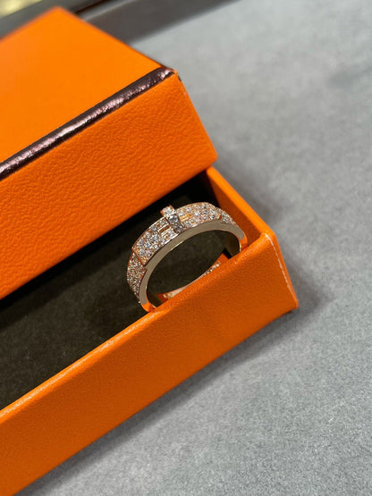 [LOXURA]KELLY PINK GOLD DIAMOND RING