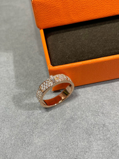 [LOXURA]KELLY PINK GOLD DIAMOND RING