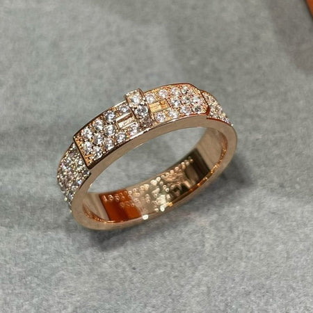 [LOXURA]KELLY PINK GOLD DIAMOND RING