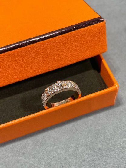 [LOXURA]KELLY PINK GOLD DIAMOND RING