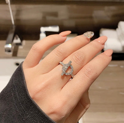 [LOXURA]ECHAPPEE RING SILVER DIAMOND