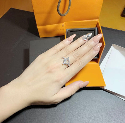 [LOXURA]ECHAPPEE RING SILVER DIAMOND