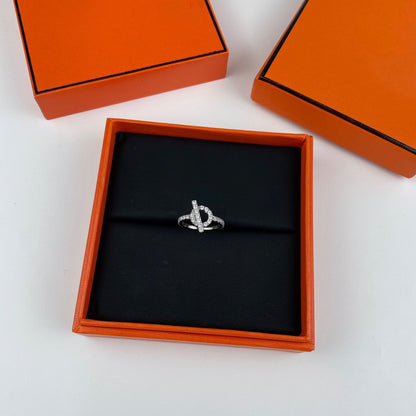 [LOXURA]ECHAPPEE RING SILVER DIAMOND