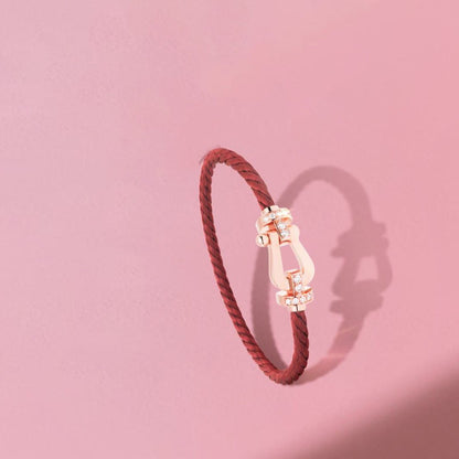 [LOXURA]FORCE 10 HALF DIAMOND PINK GOLD RED CORDERI LARGE AND MEDIUM MODEL