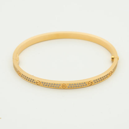 [LOXURA]LOVE BRACELET 3.65MM DIAMOND-PAVED