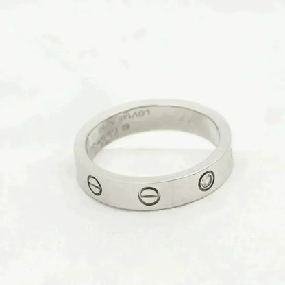 [LOXURA]LOVE RING 4MM 1 DIAMOND SILVER