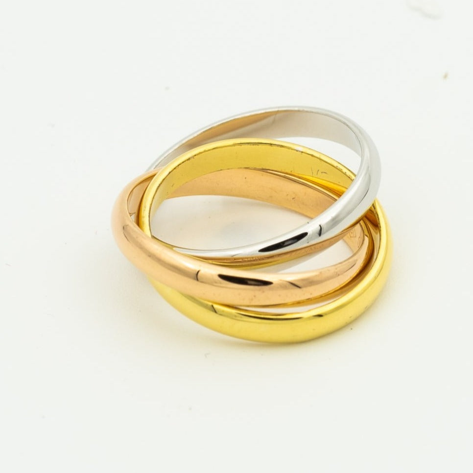 [LOXURA]TRINITY RING GOLD PINK GOLD SILVER