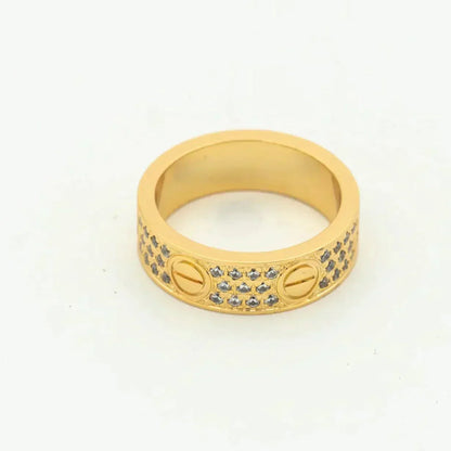 [LOXURA]LOVE RING 5.5MM DIAMONDS PAVED