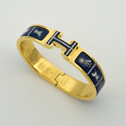 [LOXURA]H BRACELET BLUE CERAMIC