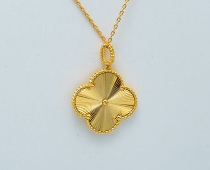 [LOXURA]CLOVER 25MM PEDANT NECKLACE GOLD