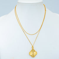 [LOXURA]CLOVER 25MM PEDANT NECKLACE GOLD