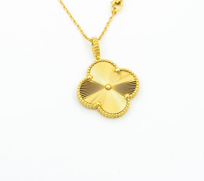 [LOXURA]CLOVER 25MM PEDANT NECKLACE GOLD