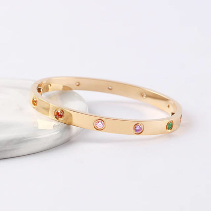 [LOXURA]2026 RAINBOW LOVE BRACELET 6.1MM  10 DIAMONDS