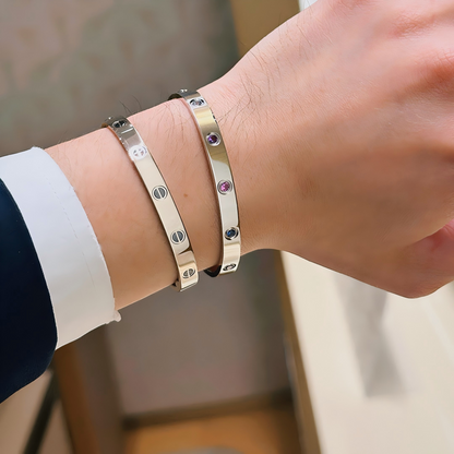 [LOXURA]2026 RAINBOW LOVE BRACELET 6.1MM  10 DIAMONDS