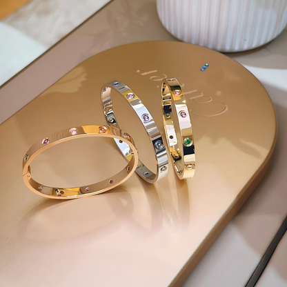 [LOXURA]2026 RAINBOW LOVE BRACELET 6.1MM  10 DIAMONDS