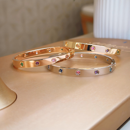[LOXURA]2026 RAINBOW LOVE BRACELET 6.1MM  10 DIAMONDS