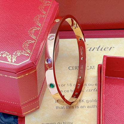 [LOXURA]2026 RAINBOW LOVE BRACELET 6.1MM  10 DIAMONDS