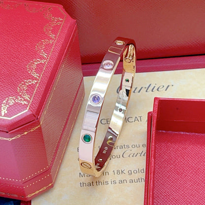[LOXURA]2026 RAINBOW LOVE BRACELET 6.1MM  10 DIAMONDS